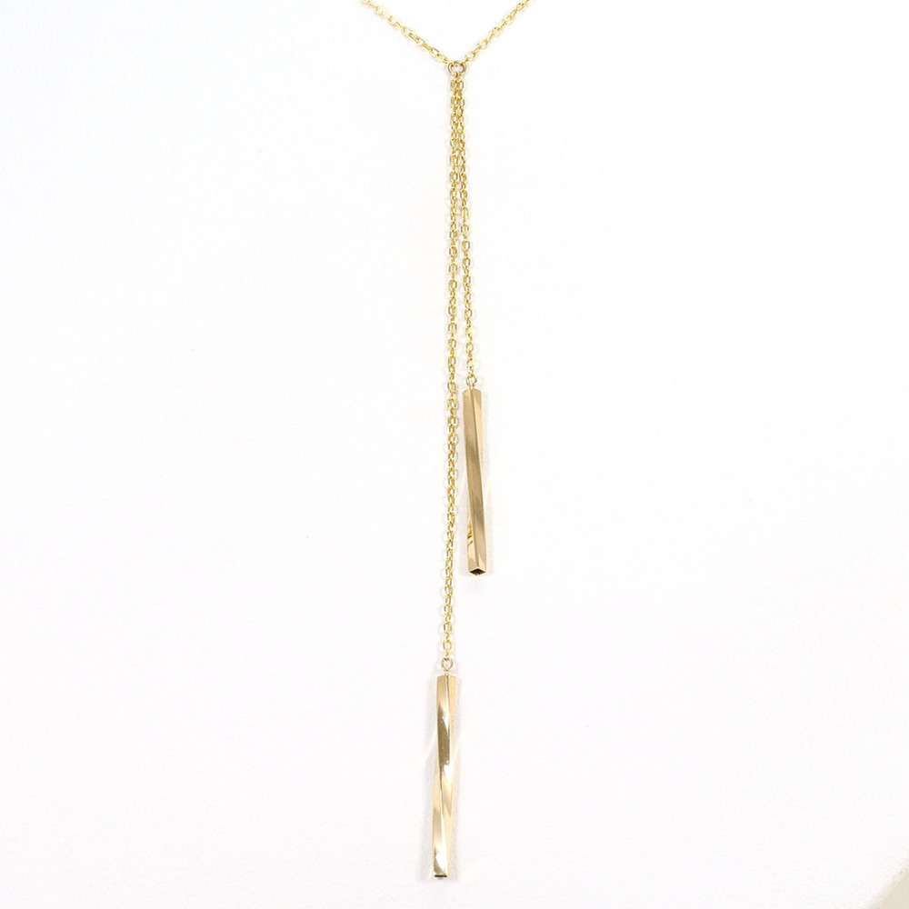K10 10K YG Yellow Gold Necklace, Total Weight 1.2g, 49cm, Jewelry